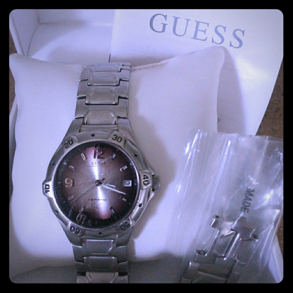 Silver Guess watch